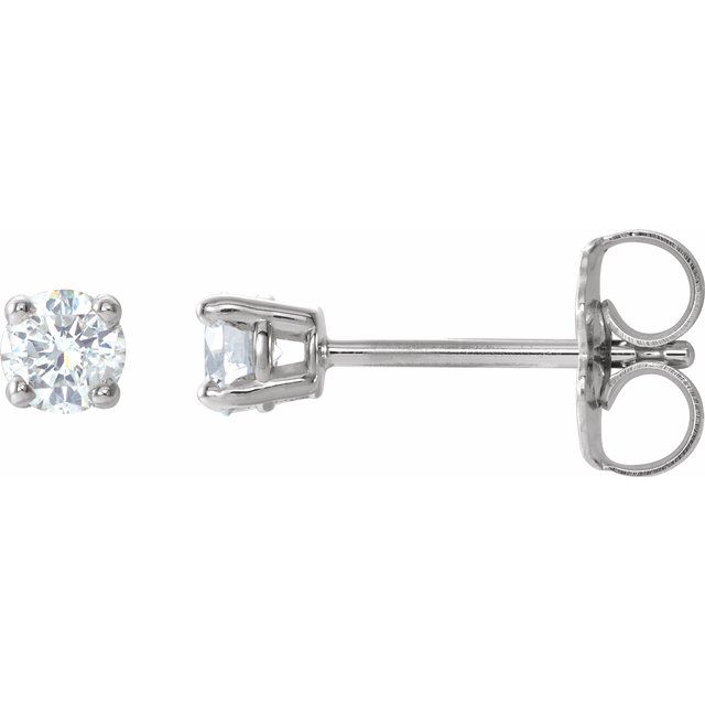 14K White 1/5 CTW Diamond Earrings 1