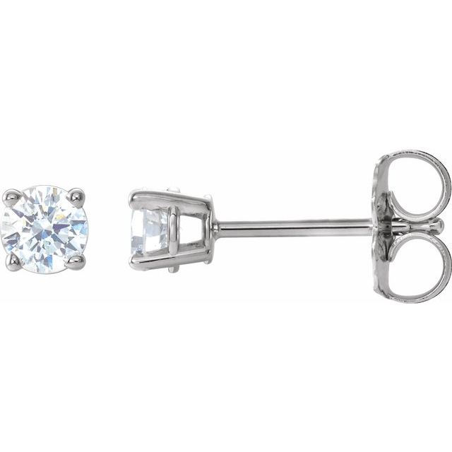 14K White 1/3 CTW Diamond Earrings 1