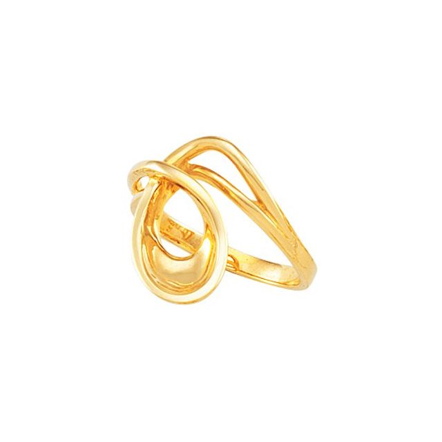 14K Yellow Freeform Ring 1