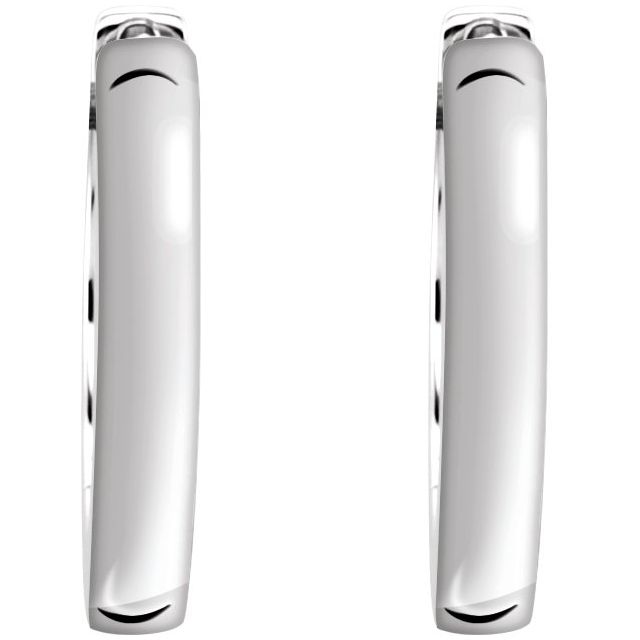 Sterling Silver 16 mm Hinged Hoop Earrings 2