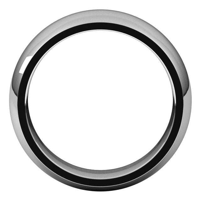 Sterling Silver 7 mm Half Round Comfort Fit Wedding Band 2