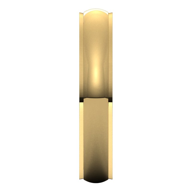 10K Yellow Gold 4 mm Half Round Edge Comfort Fit Wedding Band 4