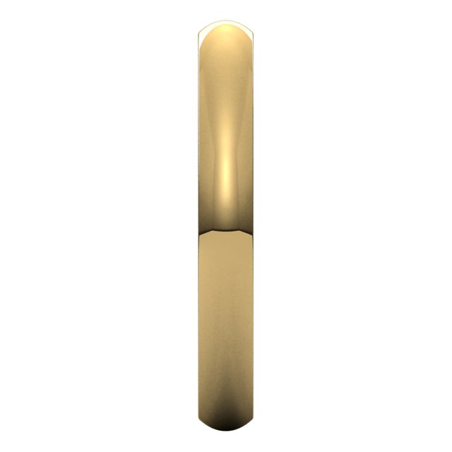 14K Yellow Gold 3 mm Half Round Comfort Fit Heavy Wedding Band 4