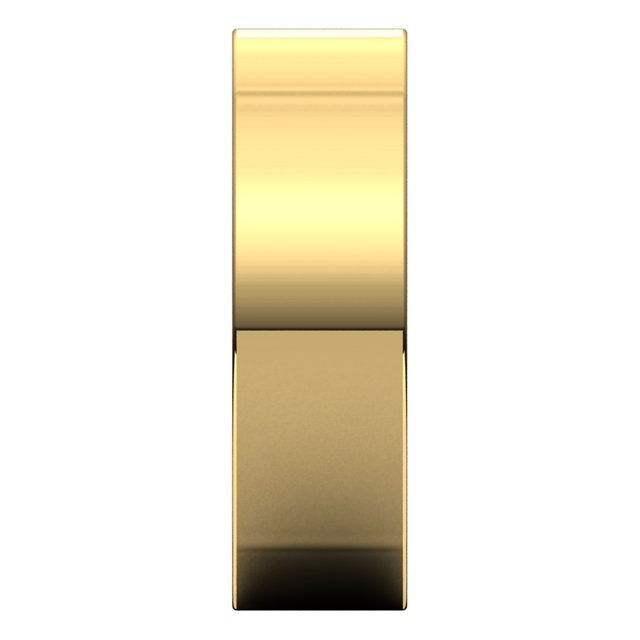 14K Yellow Gold 6 mm Square Comfort Fit Wedding Band 4