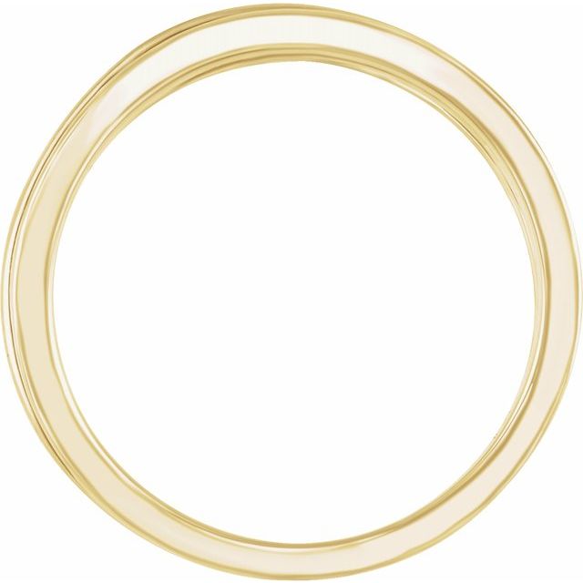 14K Yellow 10.2 mm Criss-Cross Ring 2
