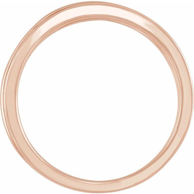 14K Rose 10.2 mm Criss-Cross Ring 2