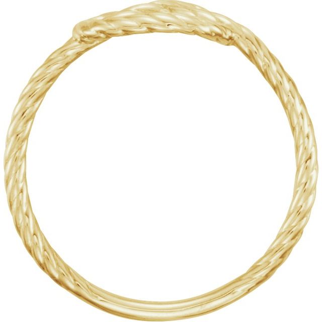 14K Yellow Rope Knot Ring 2