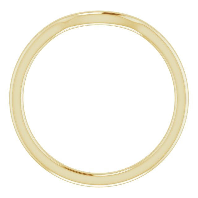 14K Yellow Contour Band 2