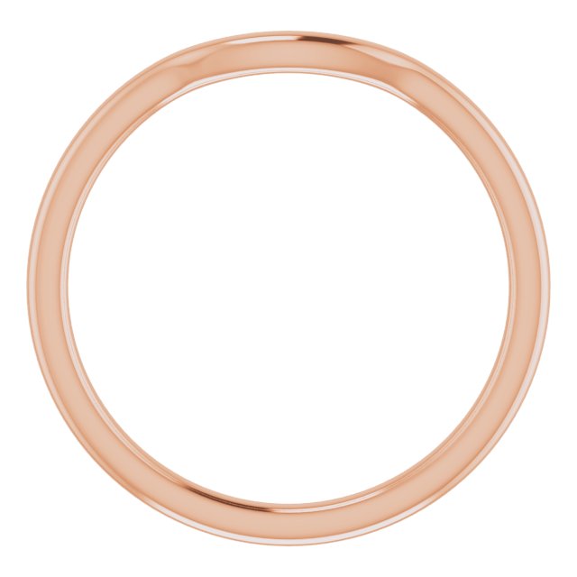 14K Rose Contour Band 2
