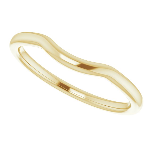 14K Yellow Contour Band 5