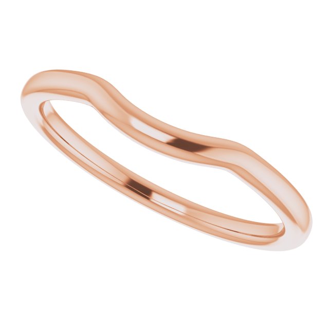 14K Rose Contour Band 5