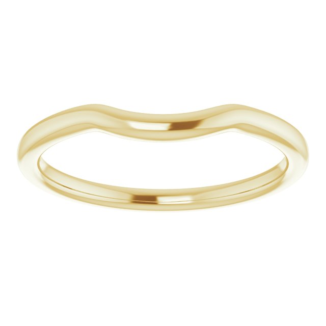 14K Yellow Contour Band 3