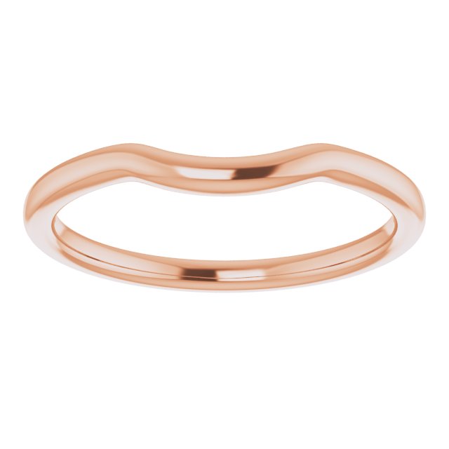 14K Rose Contour Band 3