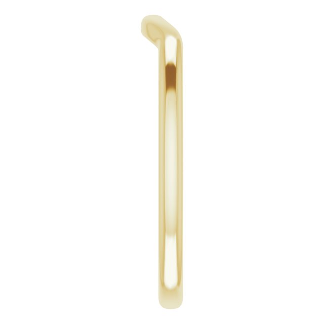 14K Yellow Contour Band 4