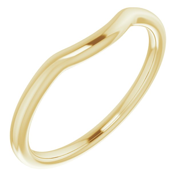 14K Yellow Contour Band 1