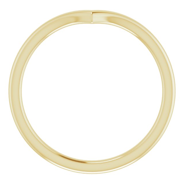 14K Yellow "V" Contour Band 2