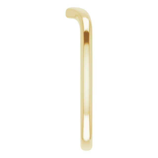 14K Yellow "V" Contour Band 4