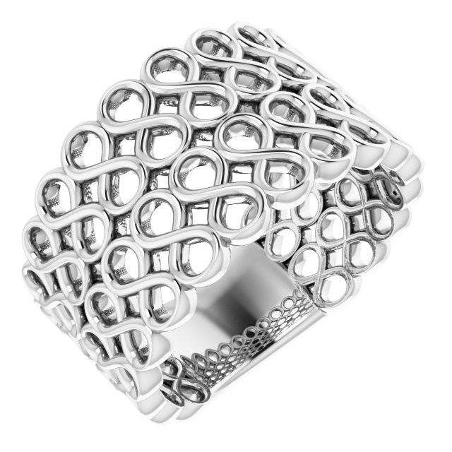 Sterling Silver Infinity-Inspired Ring 1