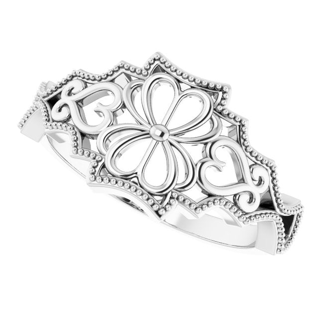 Sterling Silver Vintage-Inspired Ring 5