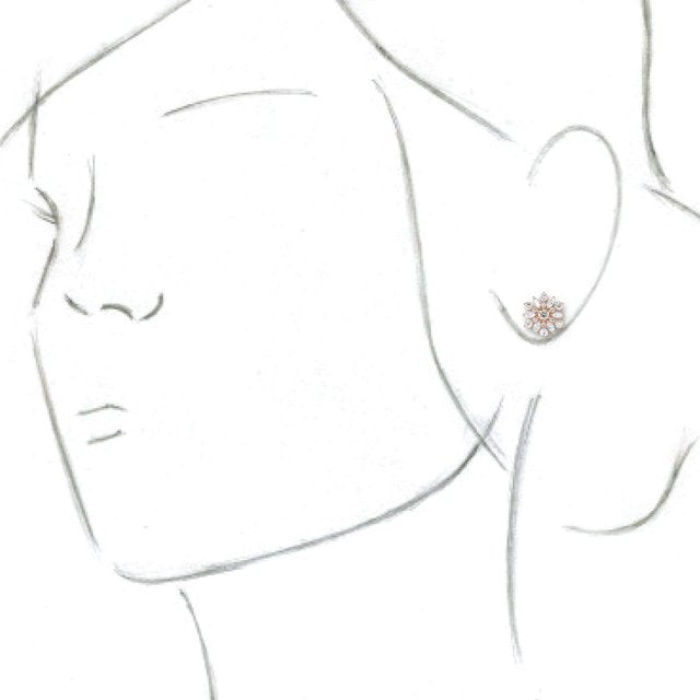 14K Rose 1 CTW Diamond Earrings 3