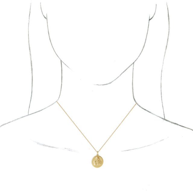 14K Yellow Gold Buddha Pendant