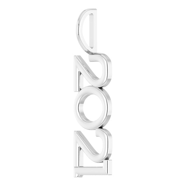 Sterling Silver 2022 Year 16-18" Necklace