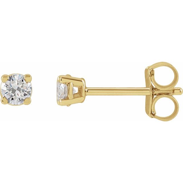 14K Yellow Gold 1/3 CTW Lab-Grown Diamond Stud Earrings