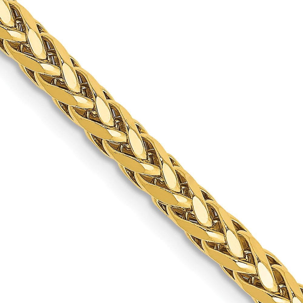 14k Yellow Gold 14k 3.1mm Semi-solid D/C Wheat Chain