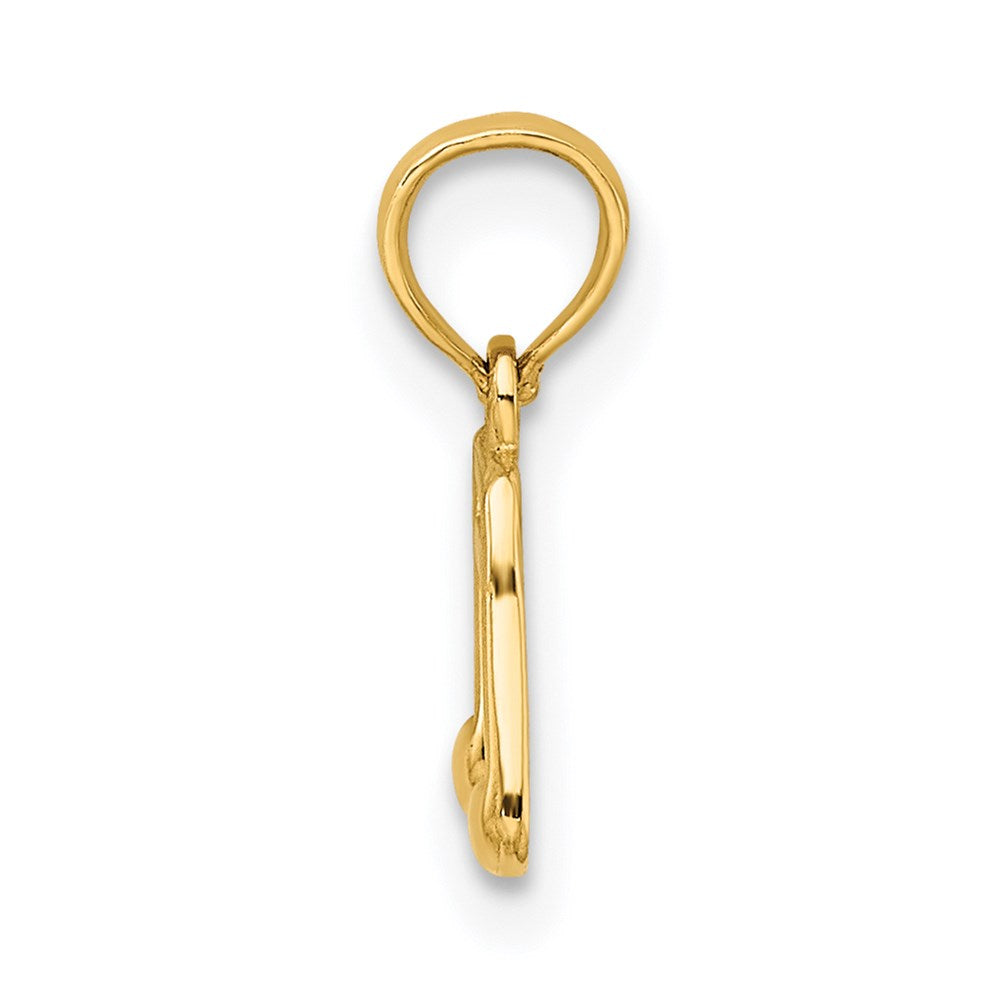 14k Double Notes Charm
