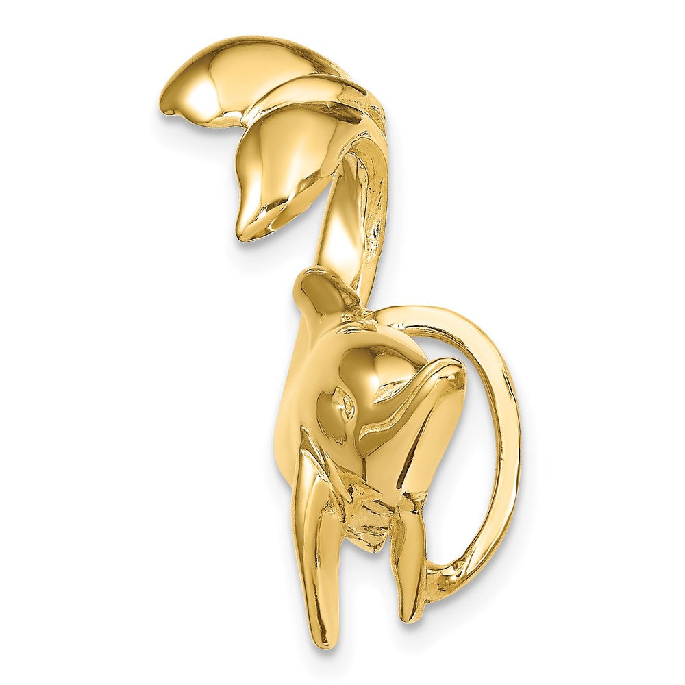 14k Dolphin with Tail Up Slide 2