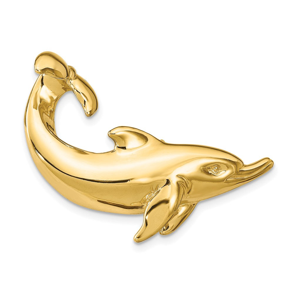 14k Dolphin with Tail Up Slide 1