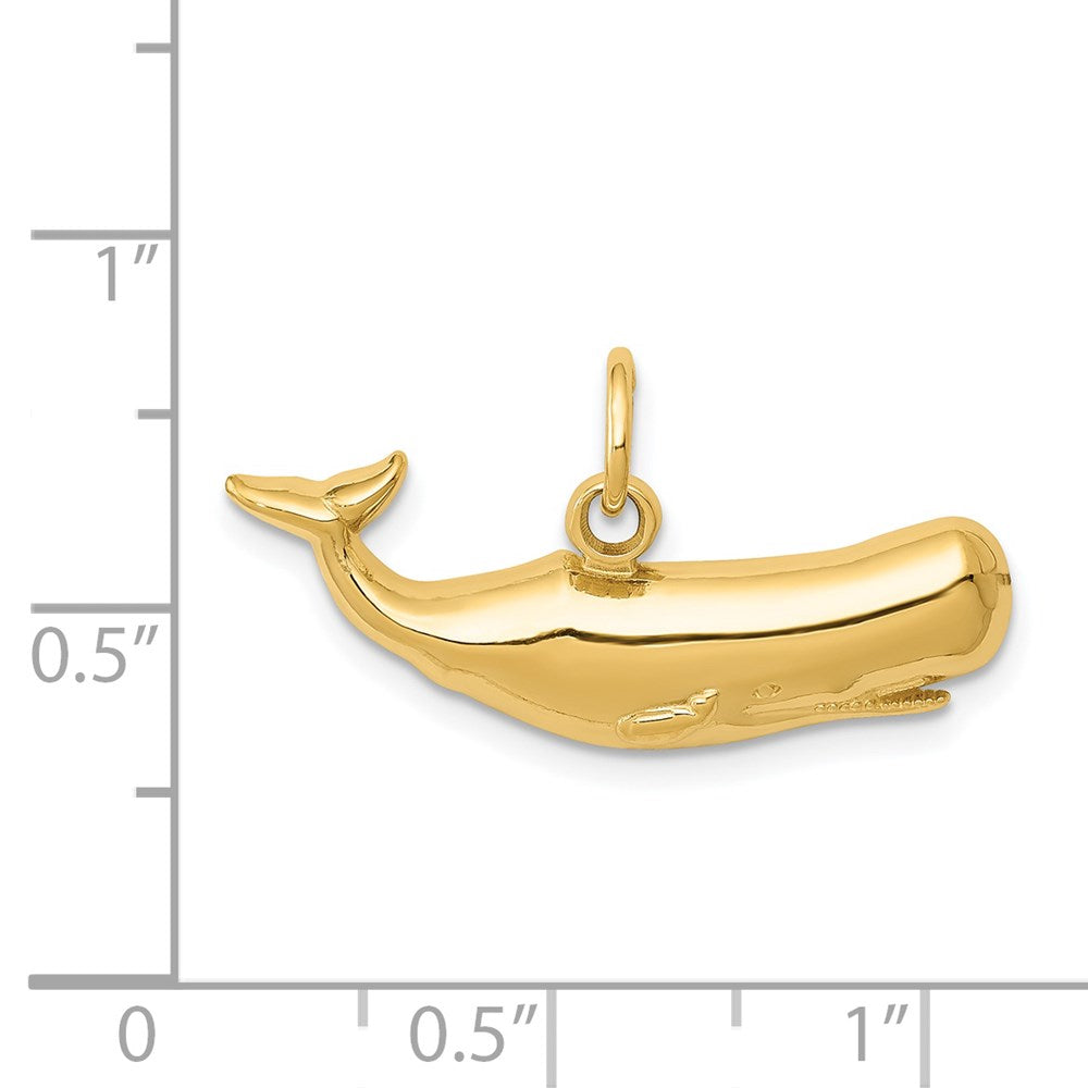 14k Sperm Whale Charm 3