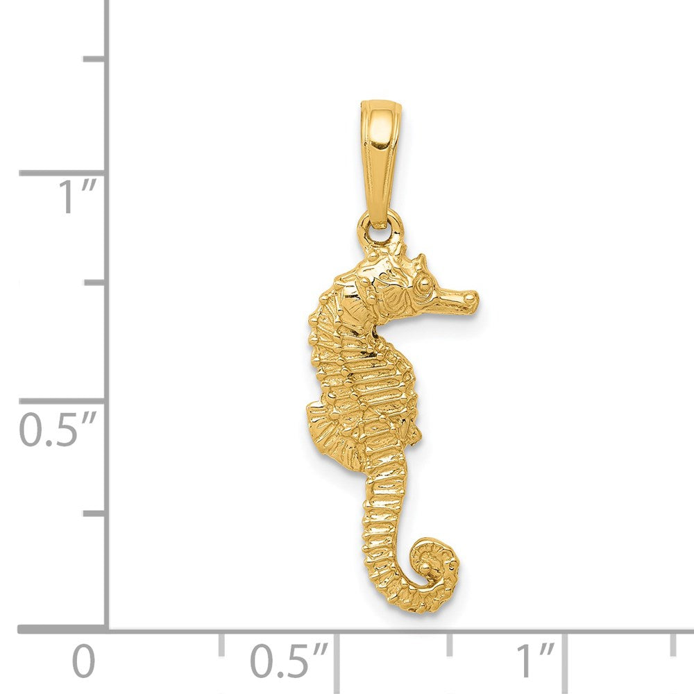 14K Seahorse Pendant 3
