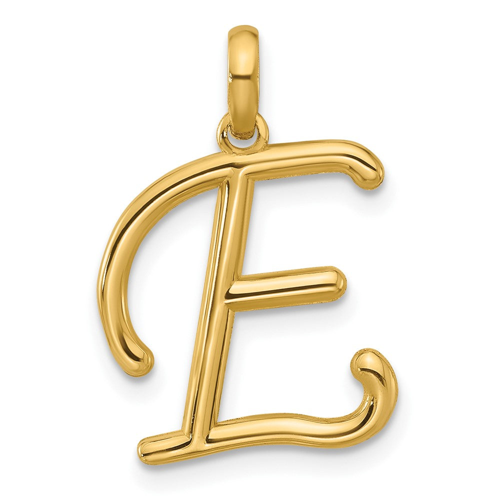 14k gold letter clearance e pendant