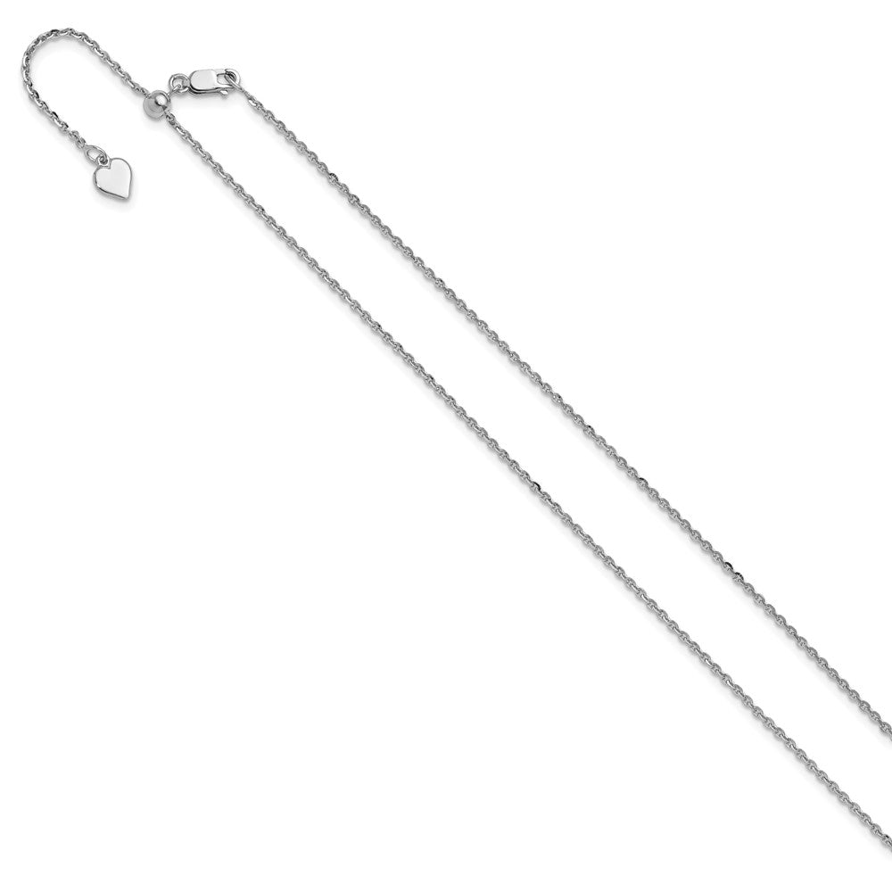 Sterling Silver Adjustable 1.75mm Cable Chain