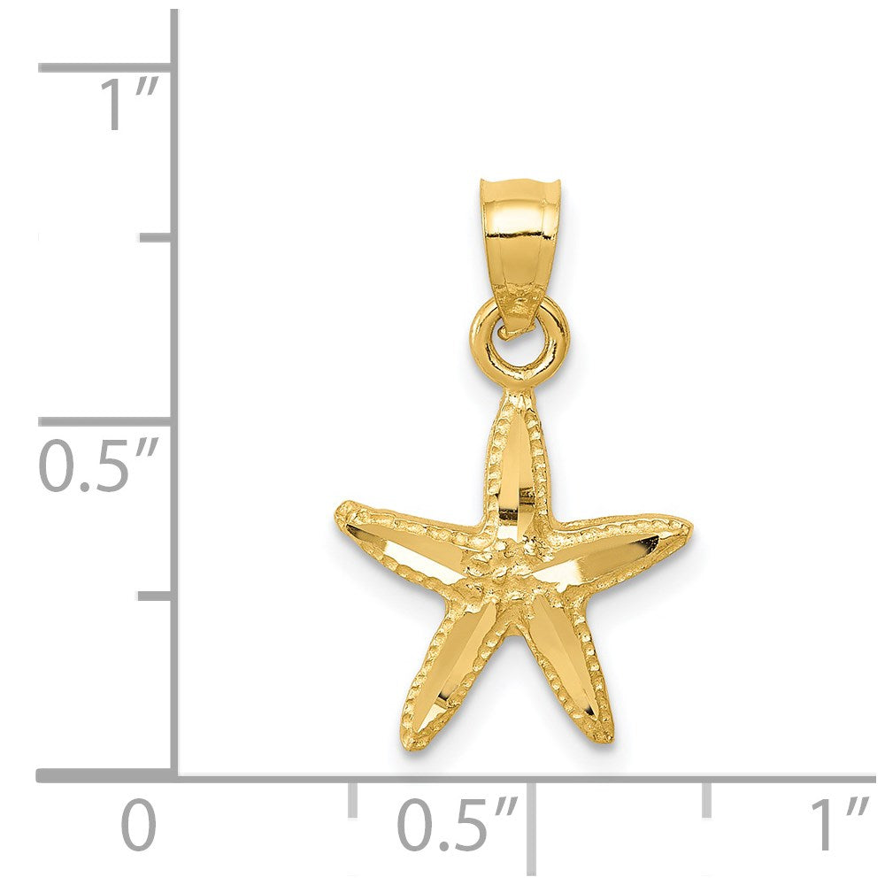 14K Starfish Pendant 4