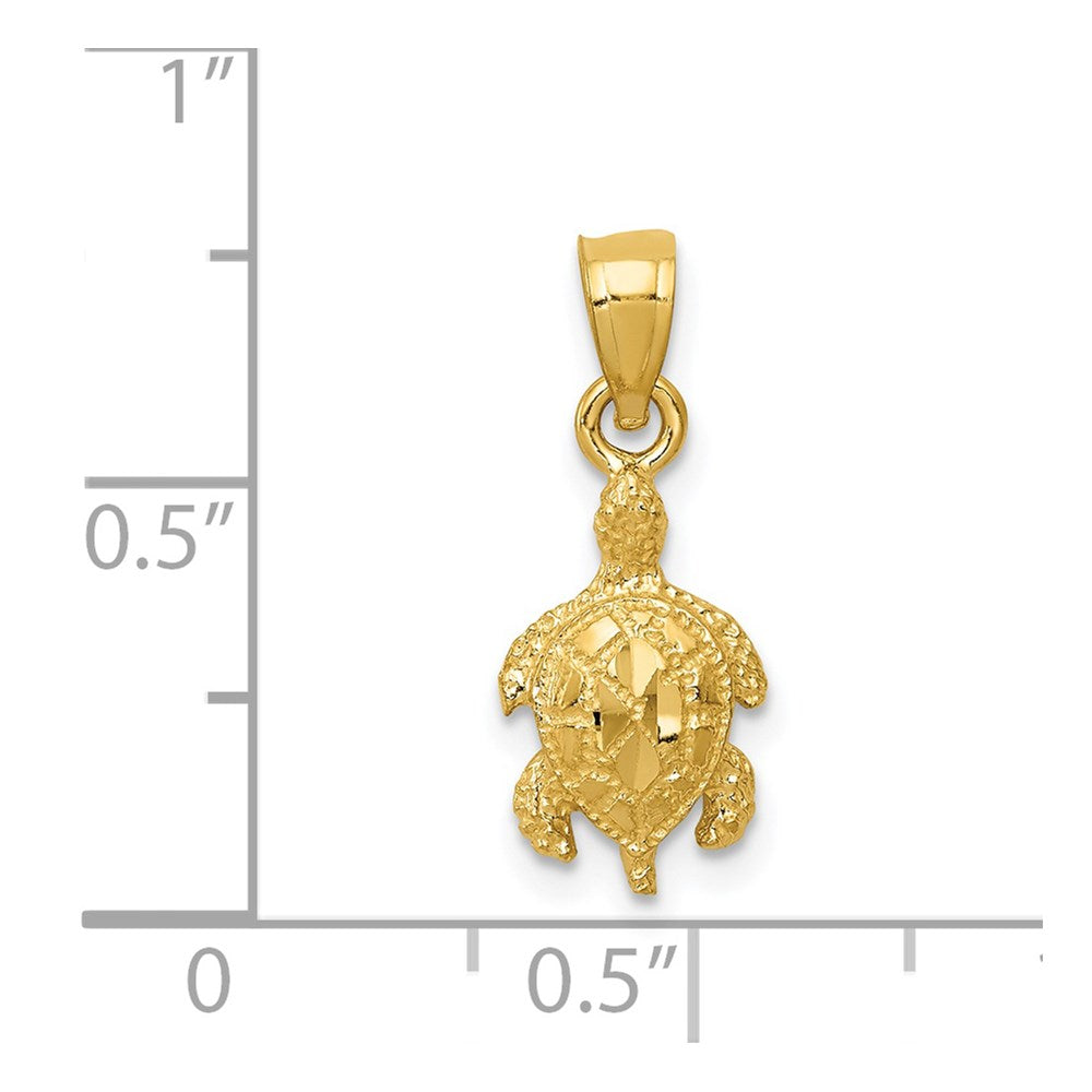 14K Turtle Pendant 4