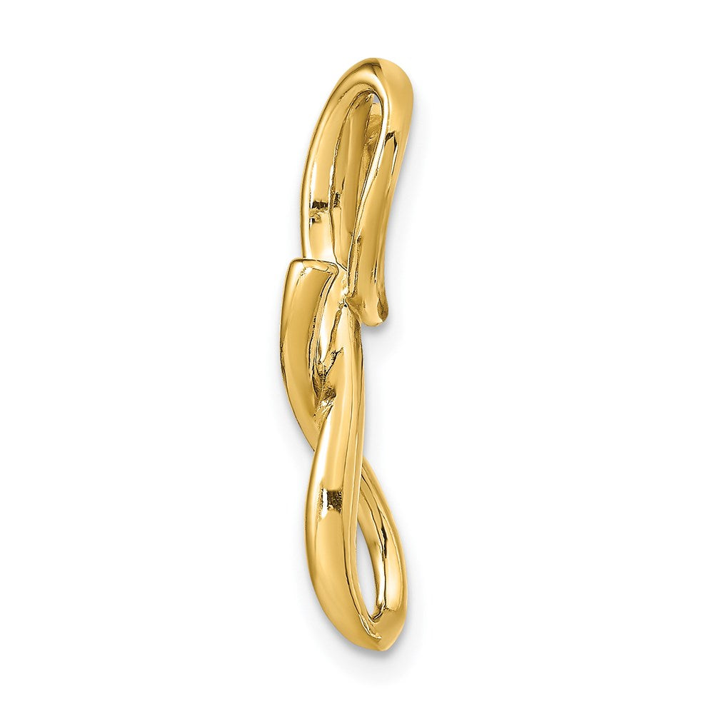 14K Polished Letter G Initial Slide