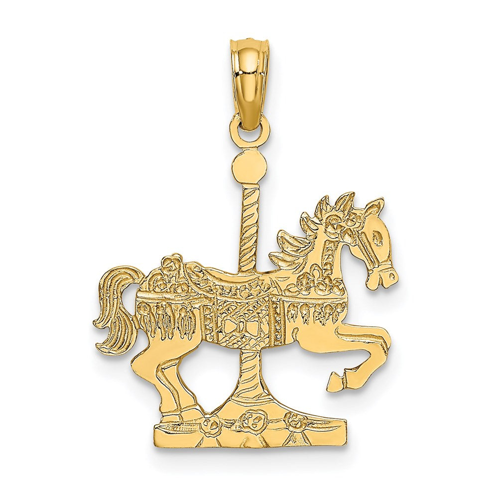 14K Carousel Horse Charm