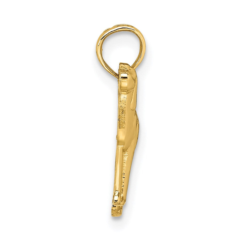 14K Greyhound Dog Charm