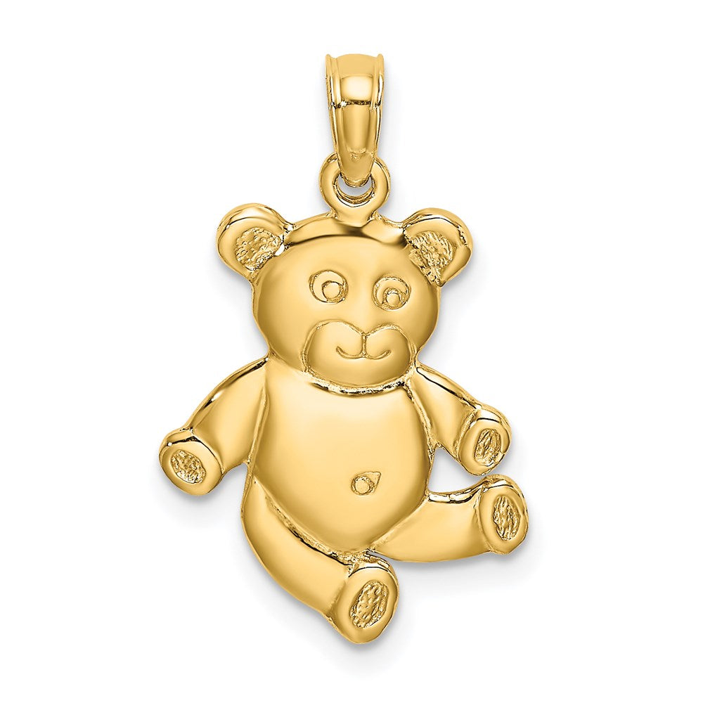 14k Reversible Teddy Bear Charm