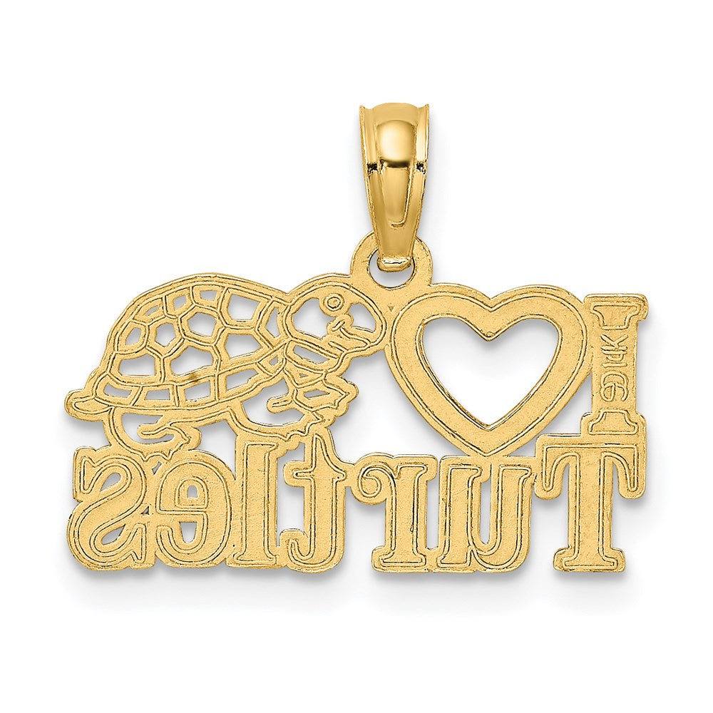 14K I HEART TURTLES Charm 4