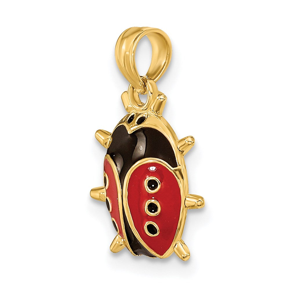 14KEnameled Ladybug Charm