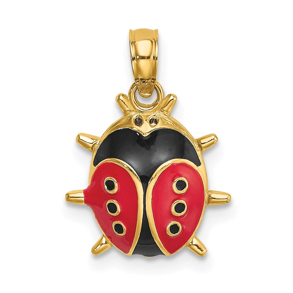 14KEnameled Ladybug Charm