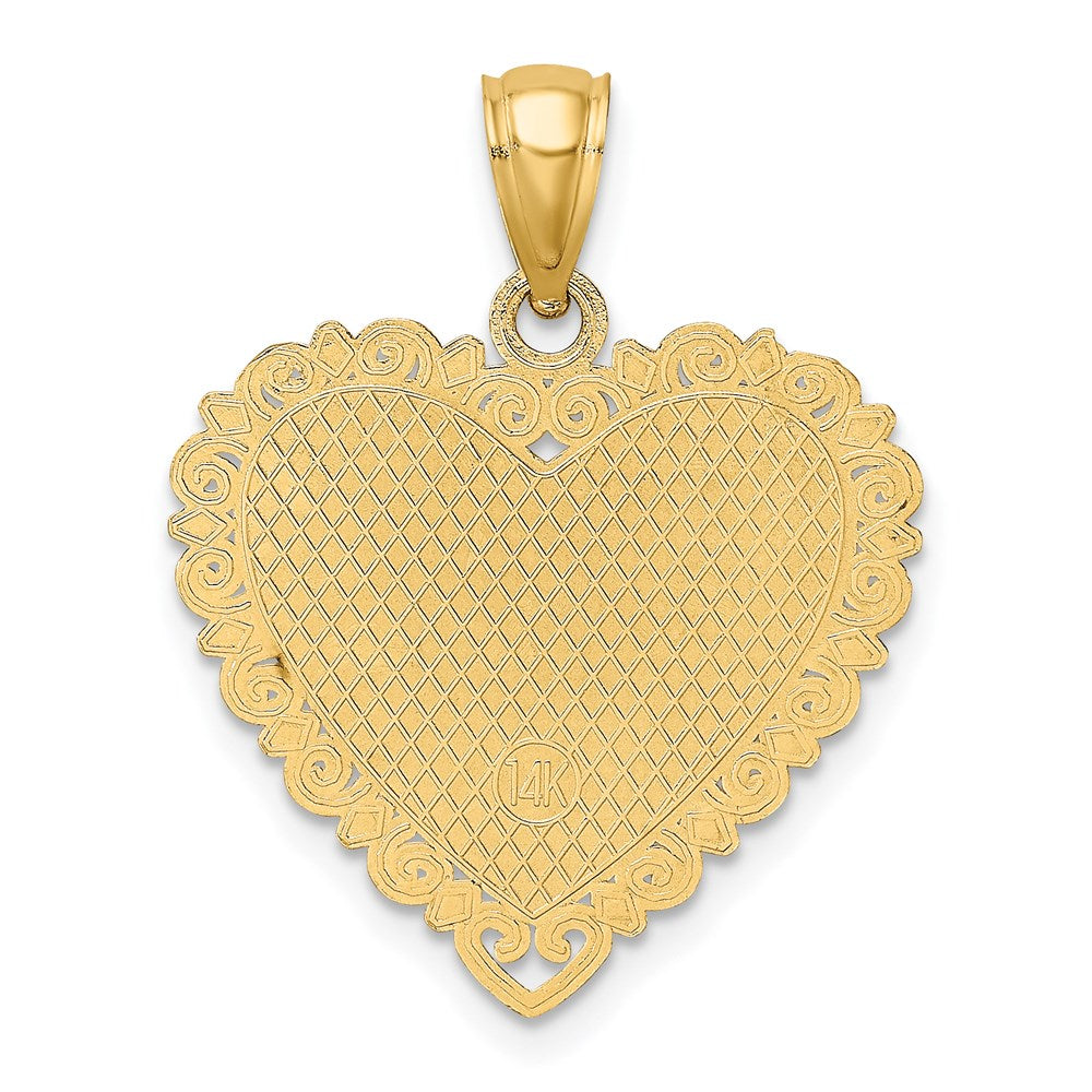 14K LOVE IS...HEART Charm