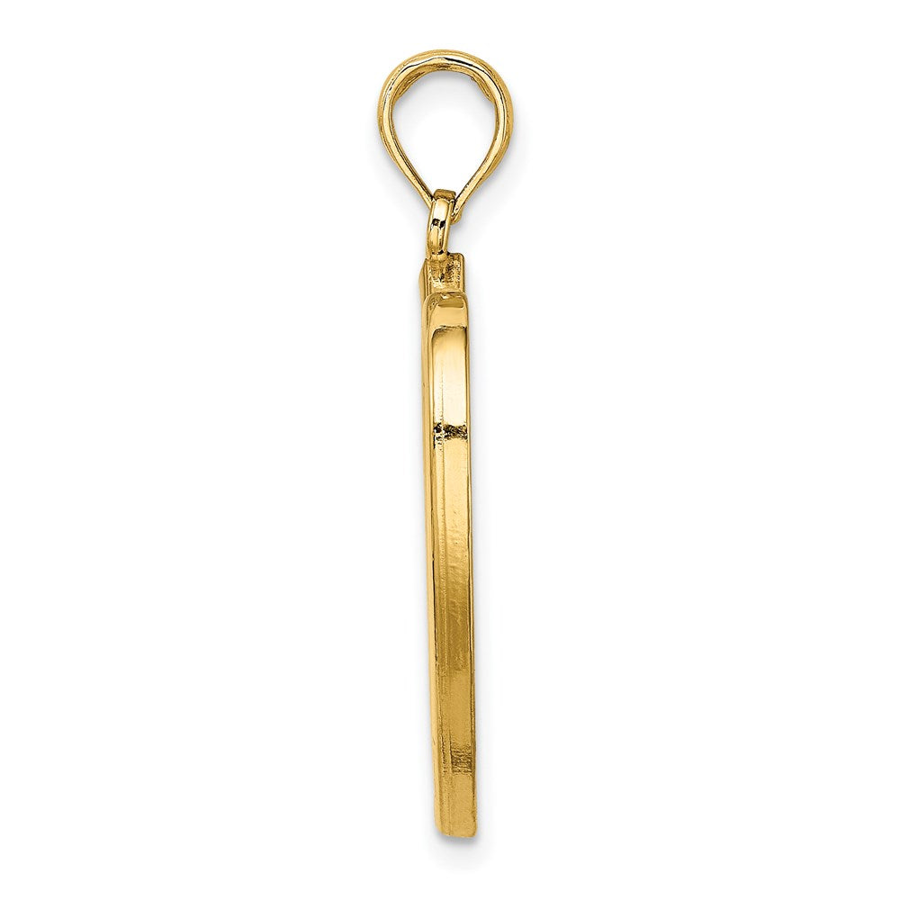 14K Large Celtic Knot Heart Charm