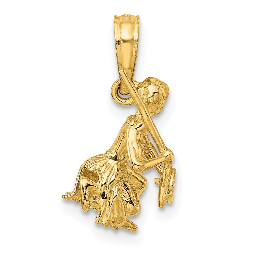 14K 3-D Island Warrior Dance Charm