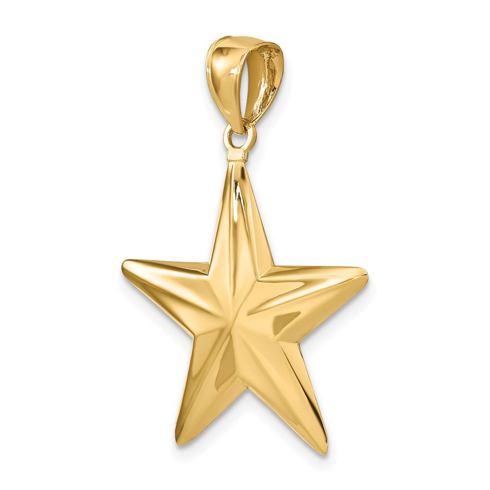 14K 3-D Nautical Star Charm