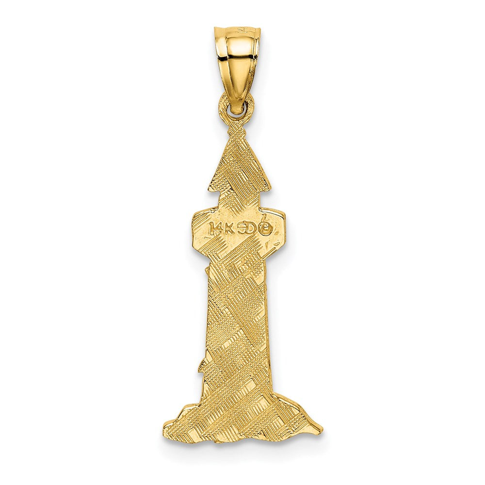 14K Lighthouse With Seagulls Charm