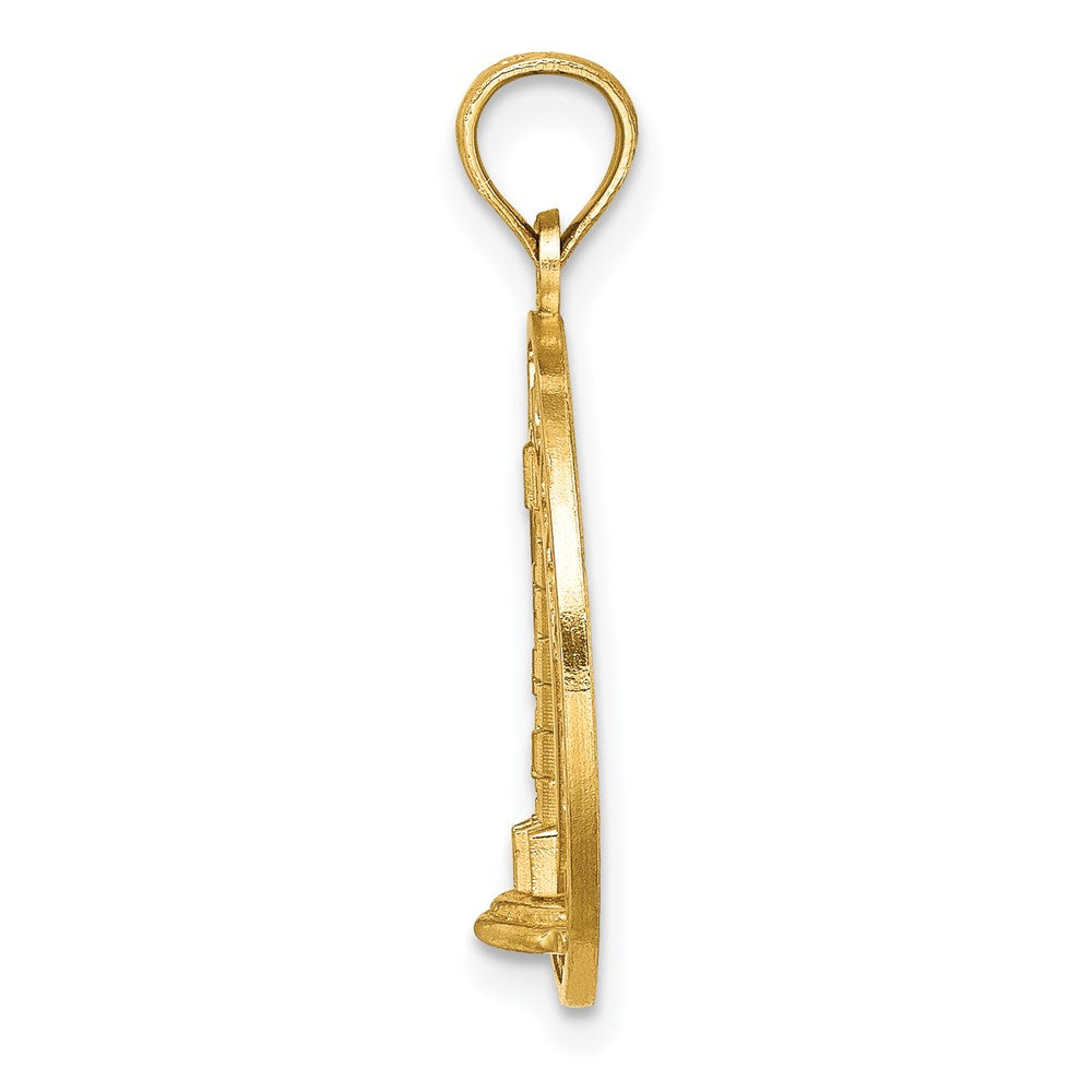 14K OCEAN CITY w/ Lighthouse Charm